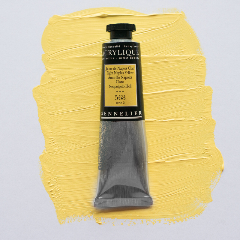 Image of Akrylfärg Sennelier 60ml Light Naples yellow S2 568 (3F) 120021568 3046450064473