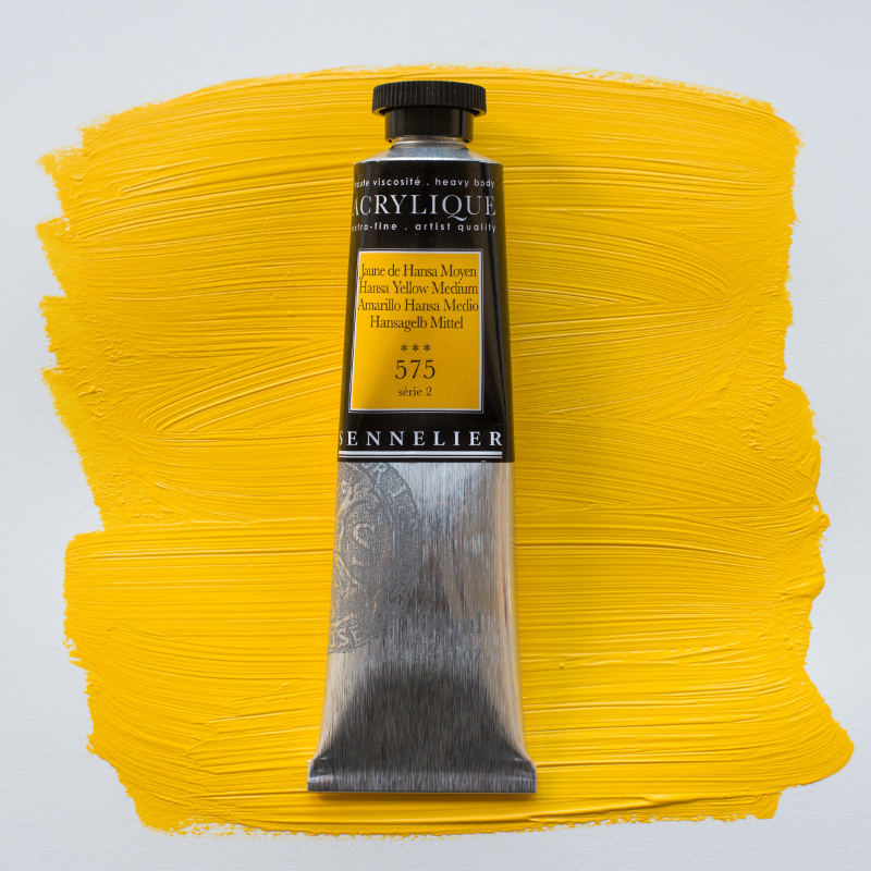 Image of Akrylfärg Sennelier 60ml Hansa Yellow Medium S2 575 (3F) 120021575 3046450064497