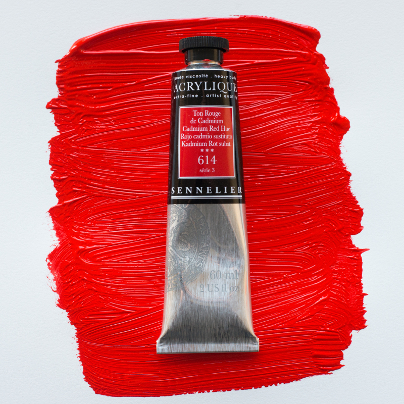 Image of Akrylfärg Sennelier 60ml Cadmium Red Hue S3 614 (3F) 120021614 3046450064640