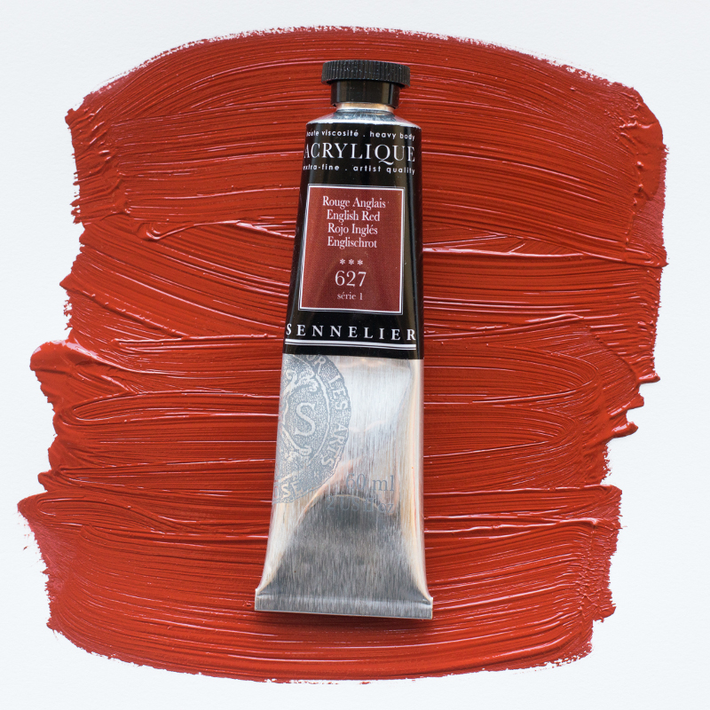 Image of Akrylfärg Sennelier 60ml English Red S1 627 (3F) 120021627 3046450064183