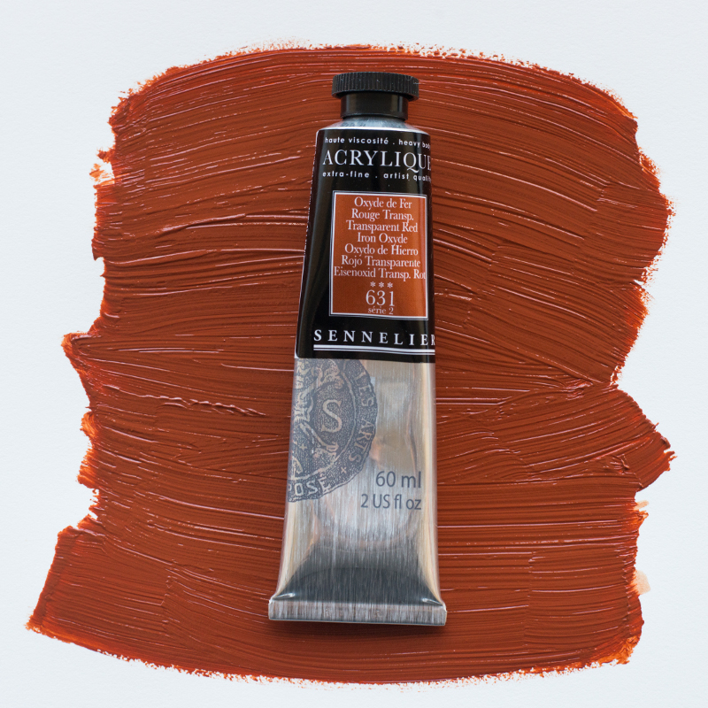 Image of Akrylfärg Sennelier 60ml Transparent red iron oxyde S2 631 (3F) 120021631 3046450064503