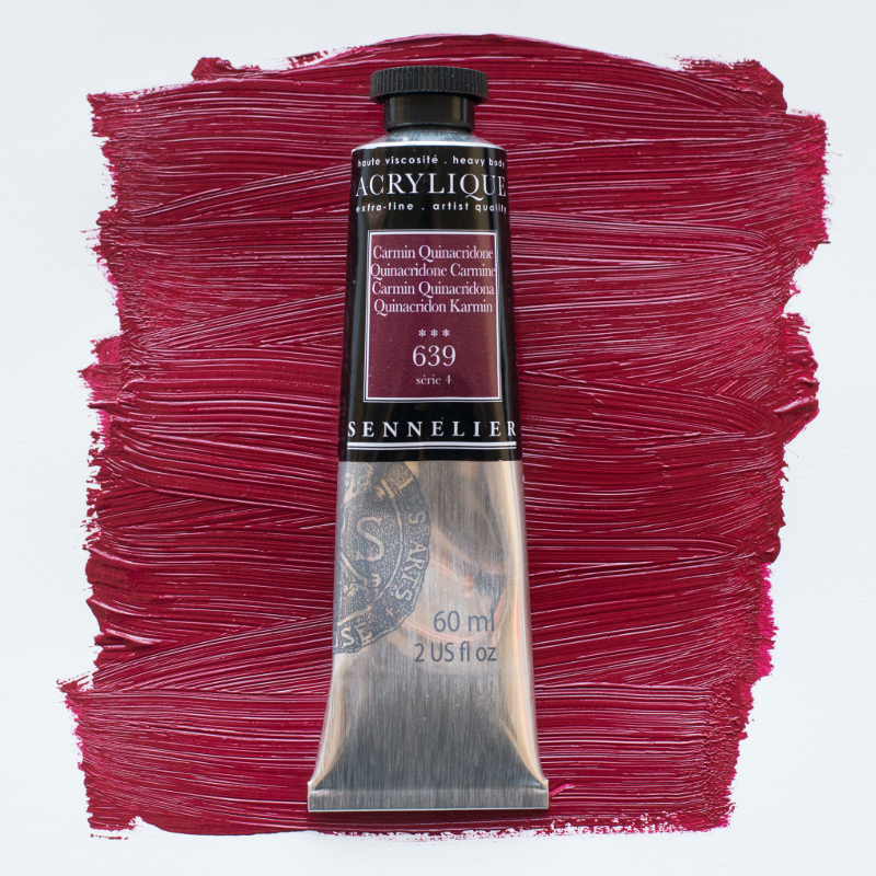 Image of Akrylfärg Sennelier 60ml Quinacridone Crimson S4 639 (3F) 120021639 3046450064787