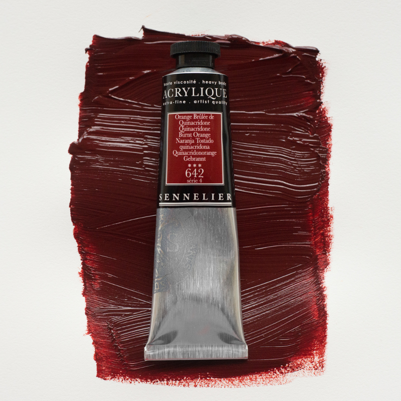 Image of Akrylfärg Sennelier 60ml Quinacridone Brunt Orange S4 642 (3F) 120021642 3046450064794
