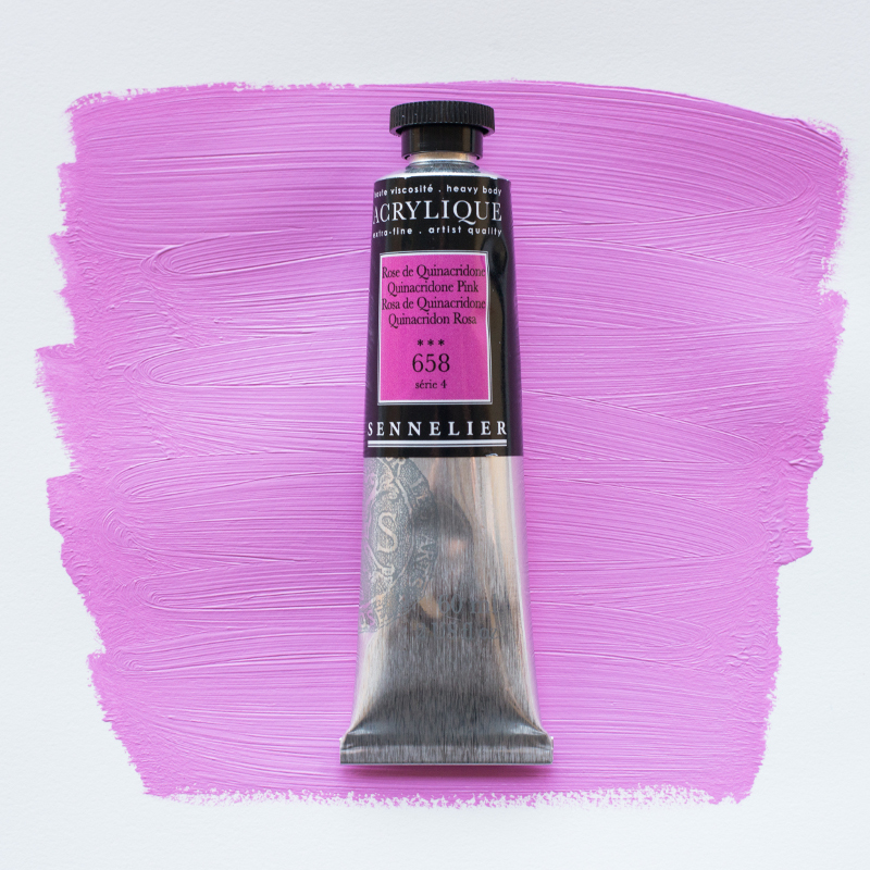 Image of Akrylfärg Sennelier 60ml Quinacridone Pink S4 658 (3F) 120021658 3046450064817