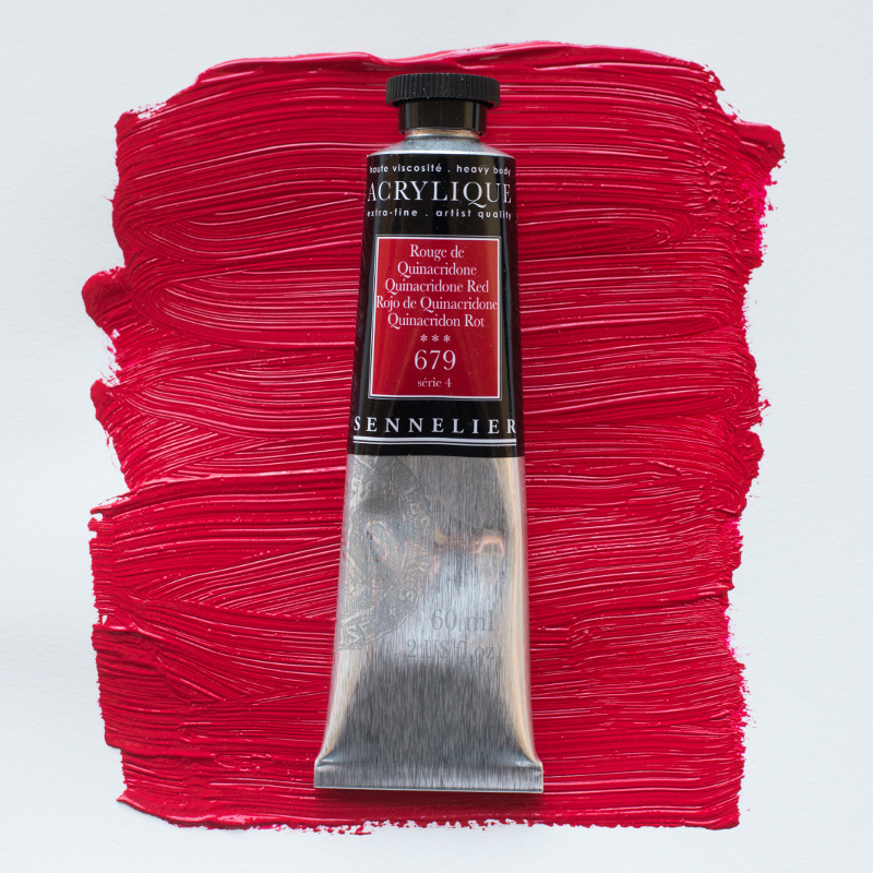Image of Akrylfärg Sennelier 60ml Quinacridone Red S4 679 (3F) 120021679 3046450064855
