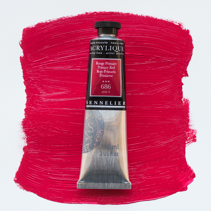 Image of Akrylfärg Sennelier 60ml Primary Red S4 686 (3F) 120021686 3046450064862