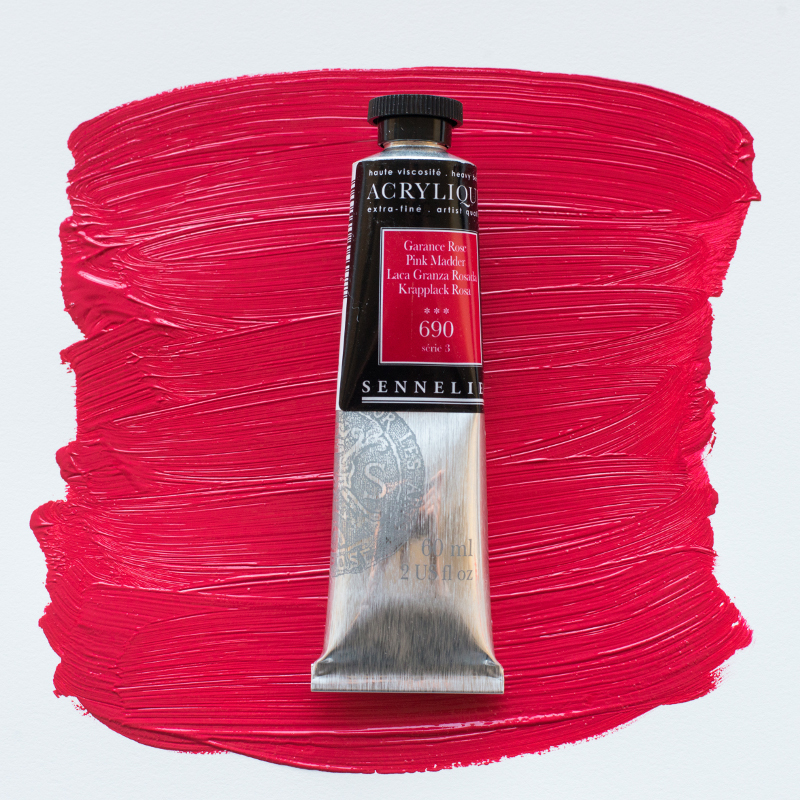 Image of Akrylfärg Sennelier 60ml Pink Madder S3 690 (3F) 120021690 3046450064688