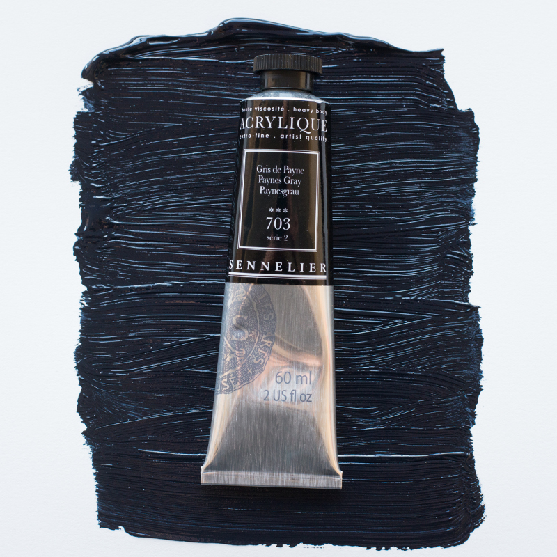 Image of Akrylfärg Sennelier 60ml Payne`s Grey S2 703 (3F) 120021703 3046450064510