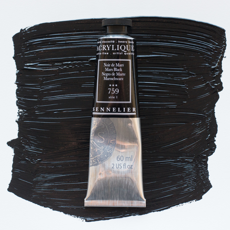 Image of Akrylfärg Sennelier 60ml Mars black S1 759 (3F) 120021759 3046450064237
