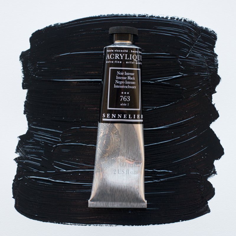 Image of Akrylfärg Sennelier 60ml Intense black S1 763 (3F) 120021763 3046450064251