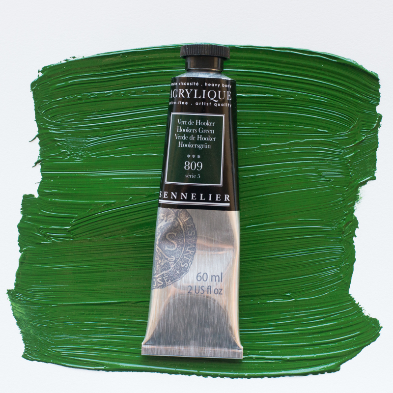 Image of Akrylfärg Sennelier 60ml Hooker`s Green S5 809 (3F) 120021809 3046450065067
