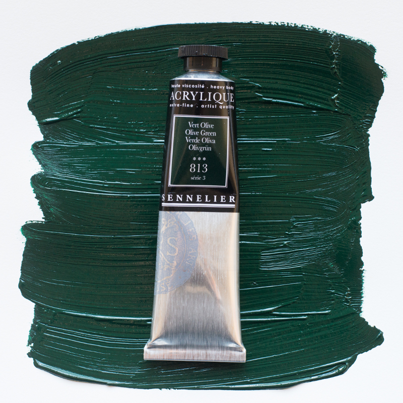Image of Akrylfärg Sennelier 60ml Olive Green S3 813 (3F) 120021813 3046450064718