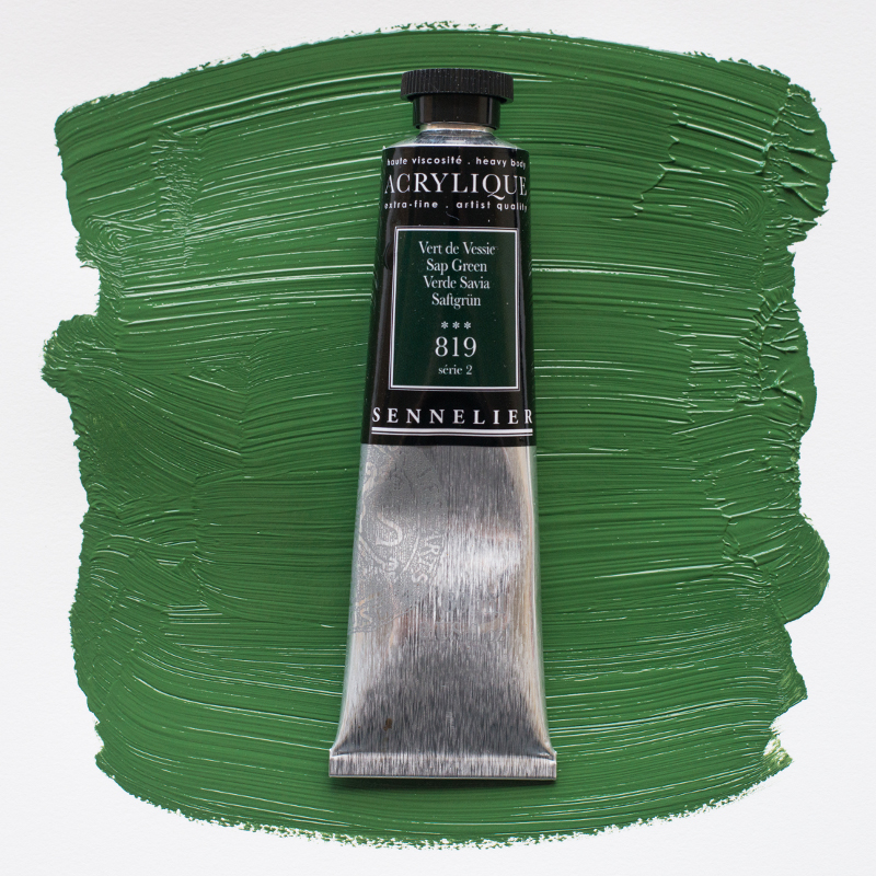 Image of Akrylfärg Sennelier 60ml Sap Green S2 819 (3F) 120021819 3046450064534
