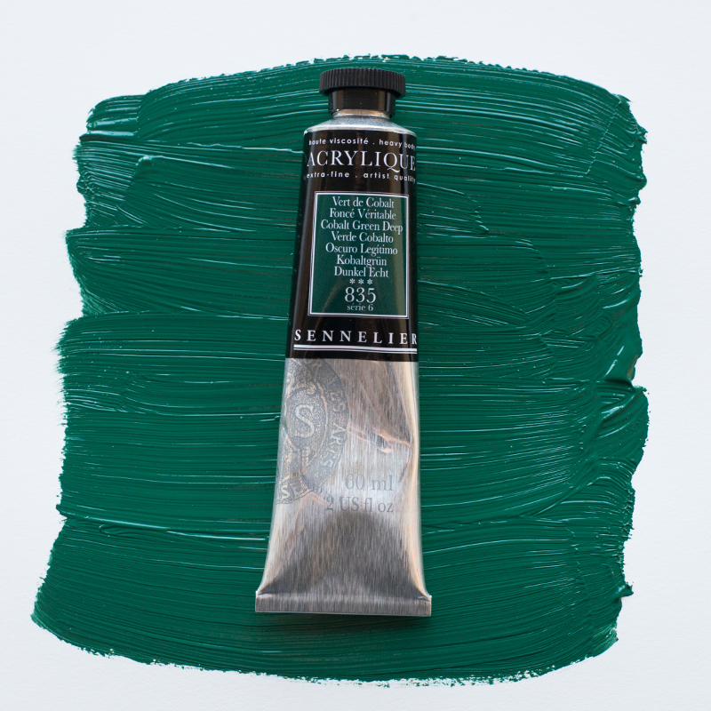 Image of Akrylfärg Sennelier 60ml Cobalt Green Deep S6 835 (3F) 120021835 3046450065210