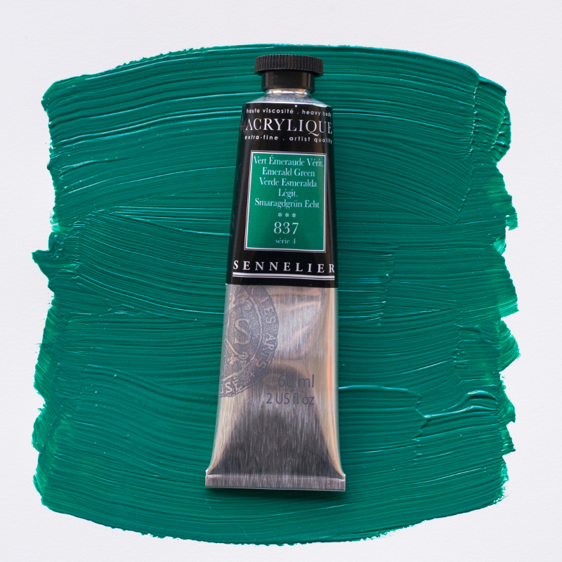 Image of Akrylfärg Sennelier 60ml Emerald Green S4 837 (3F) 120021837 3046450064909