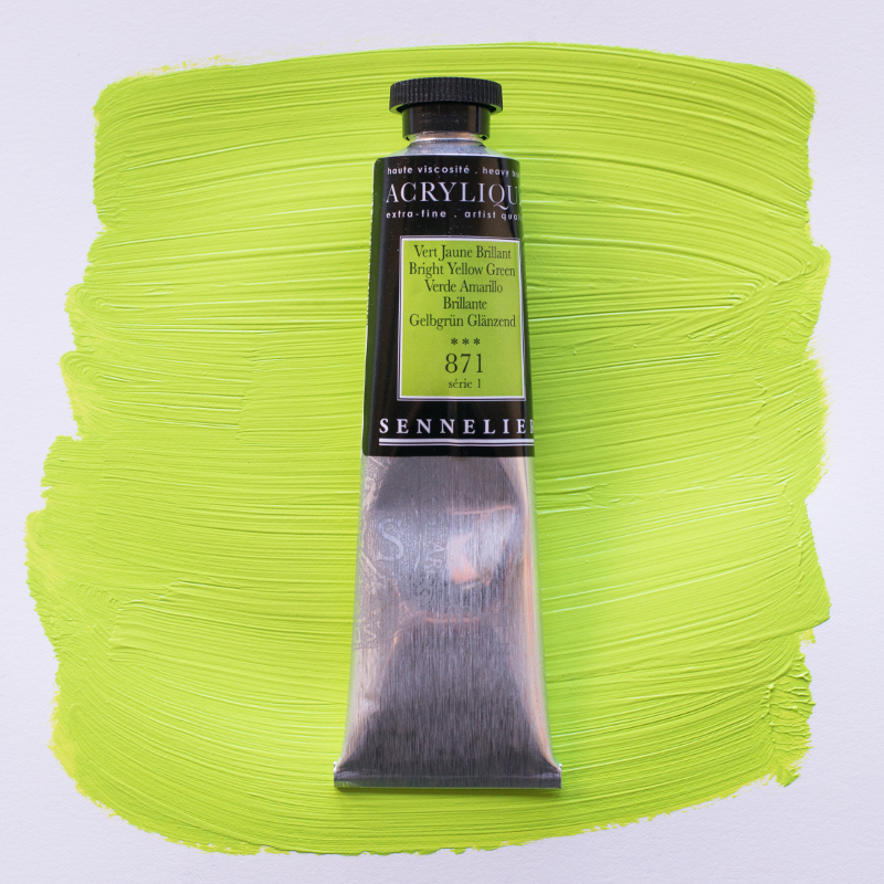 Image of Akrylfärg Sennelier 60ml Bright Yellow Green S1 871 (3F) 120021871 3046450064275