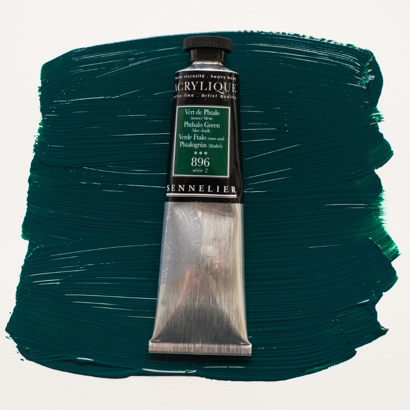 Image of Akrylfärg Sennelier 60ml Phthalo Green (blue shade) S2 896 (3F) 120021896 3046450064541