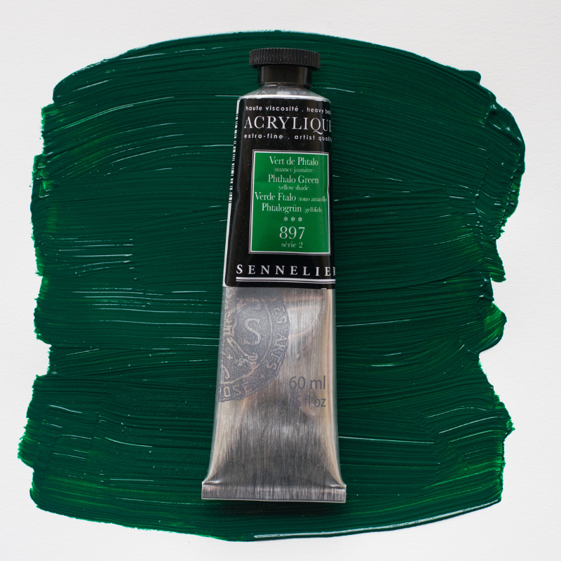 Image of Akrylfärg Sennelier 60ml Phthalo Green (yellow shade) S2 897 (3F) 120021897 3046450064558
