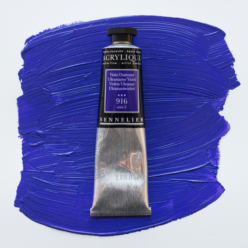 Image of Akrylfärg Sennelier 60ml Ultramarine Violet S2 916 (3F) 120021916 3046450064565