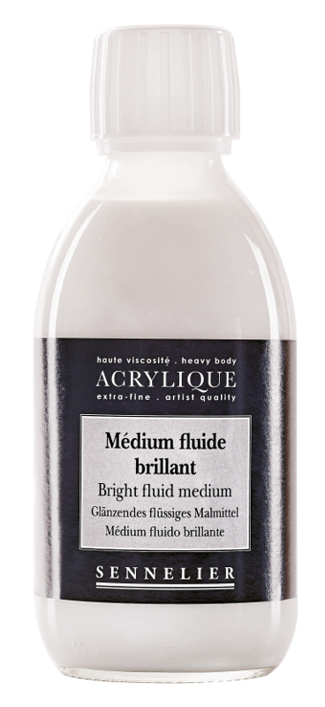 Image of Akrylmedium Sennelier Bright fluid medium > 250 ml 125001250 3046450072294
