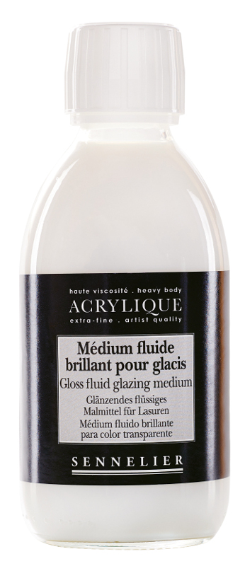 Image of Akrylmedium Sennelier Gloss fluid glazing medium > 250 ml 125003250 3046450072317