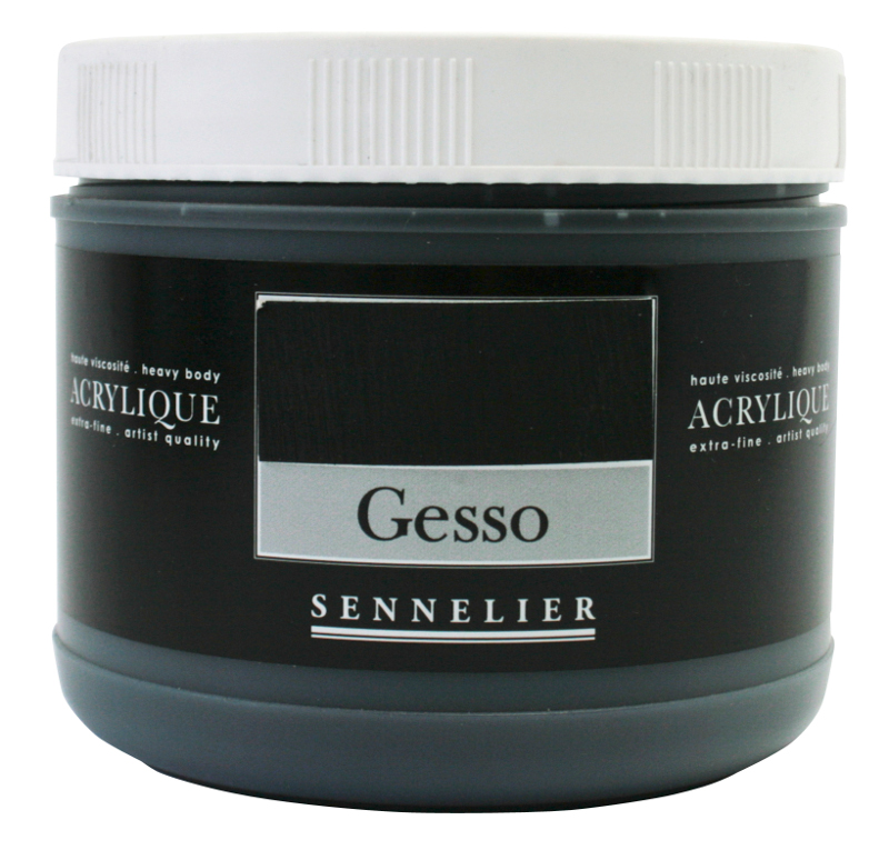 Image of Akrylmedium Sennelier Black gesso > 500 ml 125016500 3046450072171