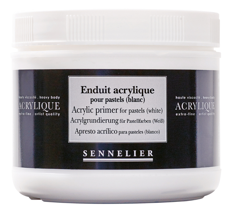 Image of Akrylmedium Sennelier Acrylic primer for pastels (white) > 500 ml 125019500 3046450072201