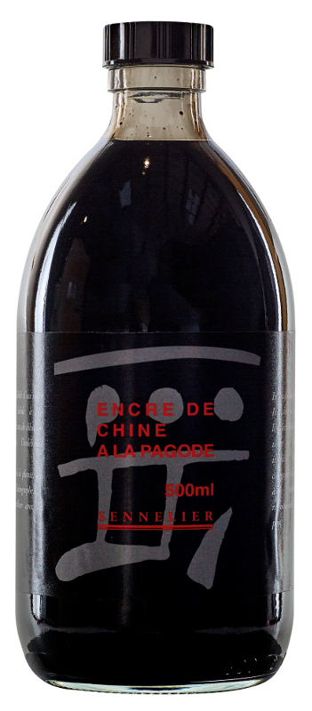 Image of Tusch Sennelier Ink "A la Pagode" Black > 500 ml 134105 3046450135821