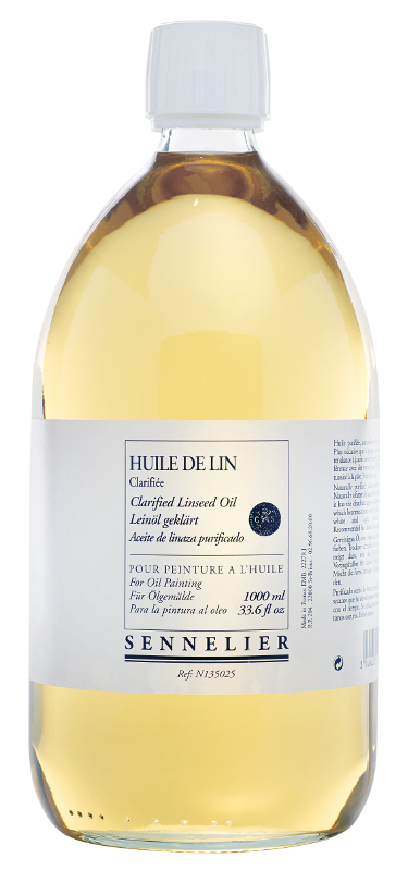 Image of Oljemedium Sennelier Clarified linseed oil > 1 Liter 135025 3046450137788