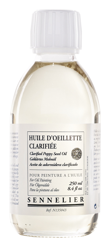 Image of Oljemedium Sennelier Clarified poppy seed oil > 250 ml 135043 3046450137863