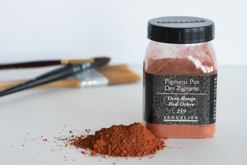 Image of Pigment Sennelier Red ochre 90g -A  259 133001259 3046450222088