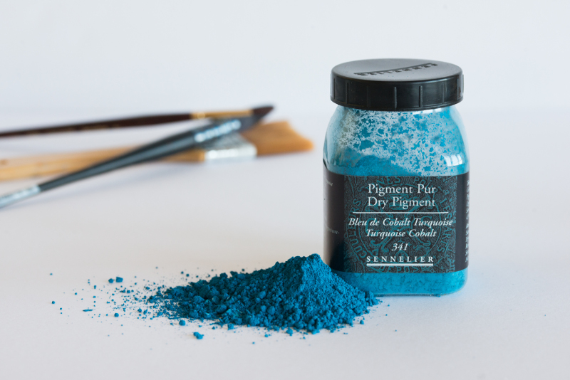 Image of Pigment Sennelier Turquoise cobalt 140g -F  341 133001341 3046450222514