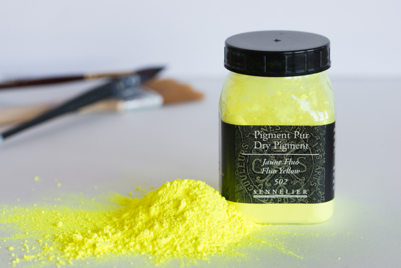 Image of Pigment Sennelier Fluo yellow 100g -D   502 133001502 3046450222439