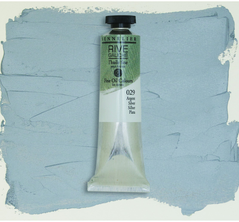 Image of Oljefärg Sennelier Rive Gauche 40ml  Silver 029 (3F) 130312029 3046450765806