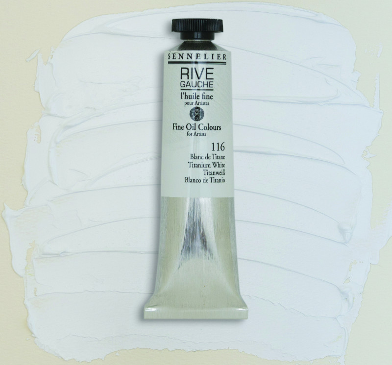 Image of Oljefärg Sennelier Rive Gauche 200ml  Titanium White 116 130332116 3046450765837