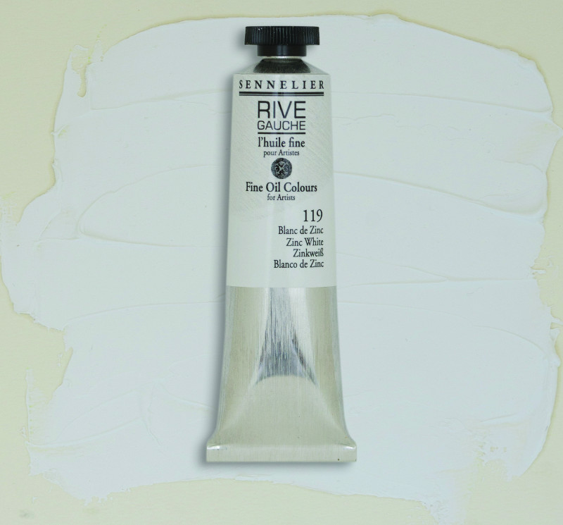 Image of Oljefärg Sennelier Rive Gauche 200ml  Zinc White 119 130332119 3046450765844