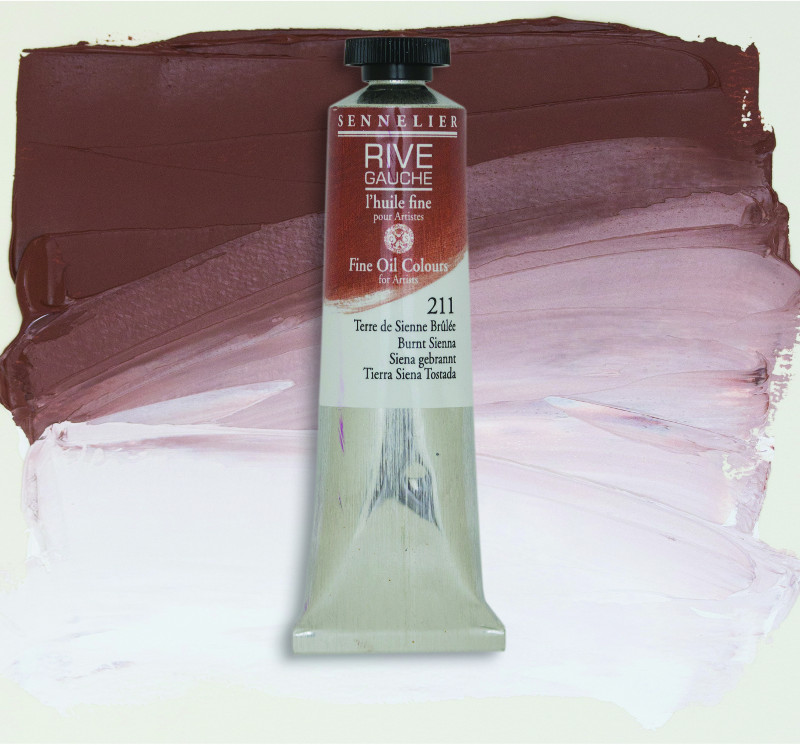 Image of Oljefärg Sennelier Rive Gauche 200ml  Burnt Sienna 211 130332211 3046450766285