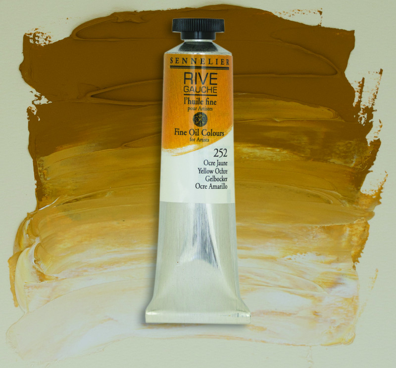 Image of Oljefärg Sennelier Rive Gauche 200ml  Yellow Ochre 252 130332252 3046450766261