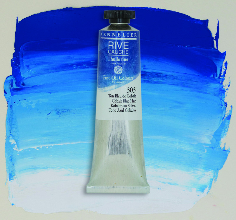 Image of Oljefärg Sennelier Rive Gauche 200ml  Cobalt Blue Hue 303 130332303 3046450766131