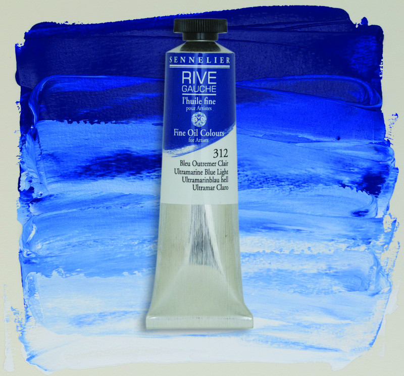 Image of Oljefärg Sennelier Rive Gauche 200ml  Ultramarine Blue Light 312 130332312 3046450766124