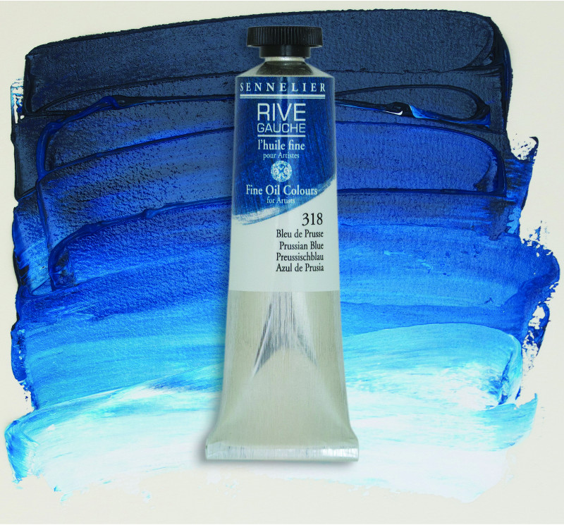 Image of Oljefärg Sennelier Rive Gauche 200ml  Prussian Blue 318 130332318 3046450766070