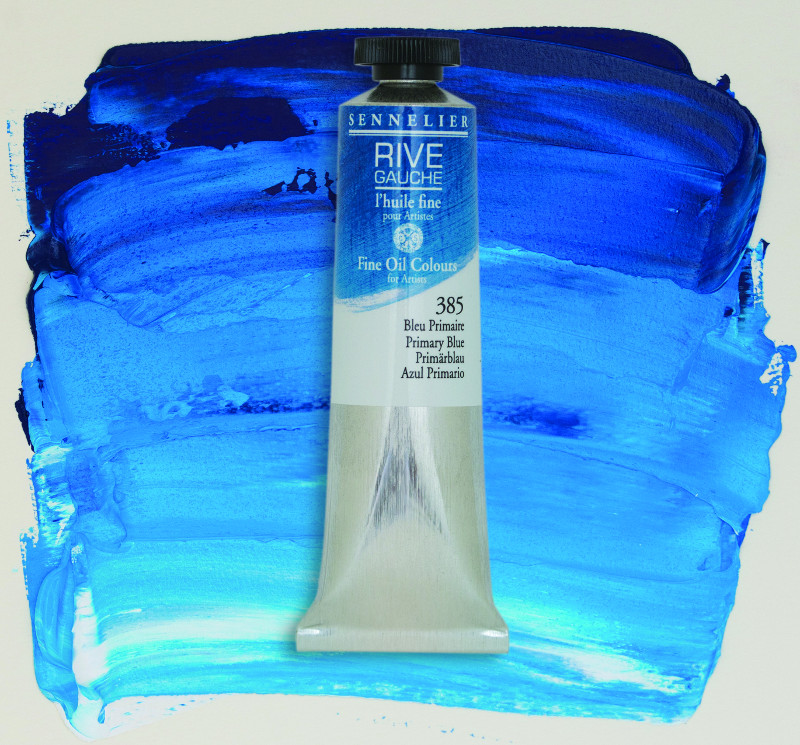 Image of Oljefärg Sennelier Rive Gauche 200ml  Primary Blue 385 130332385 3046450766087