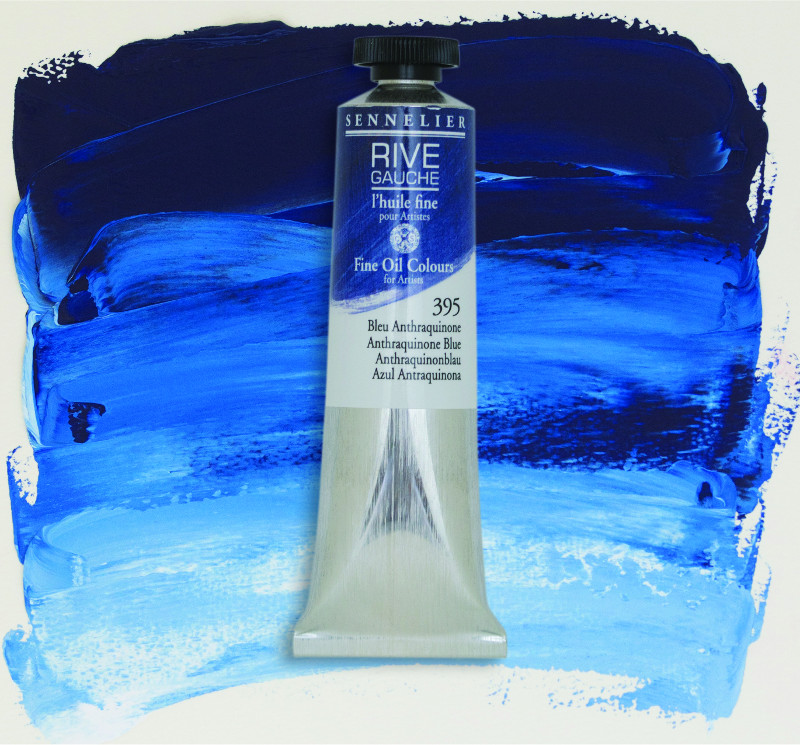 Image of Oljefärg Sennelier Rive Gauche 200ml  Anthraquinone Blue 395 130332395 3046450766063