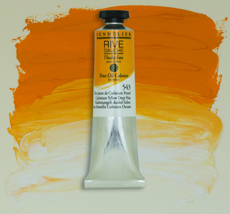 Image of Oljefärg Sennelier Rive Gauche 200ml  Cadmium Yellow Deep Hue 543 130332543 3046450765905