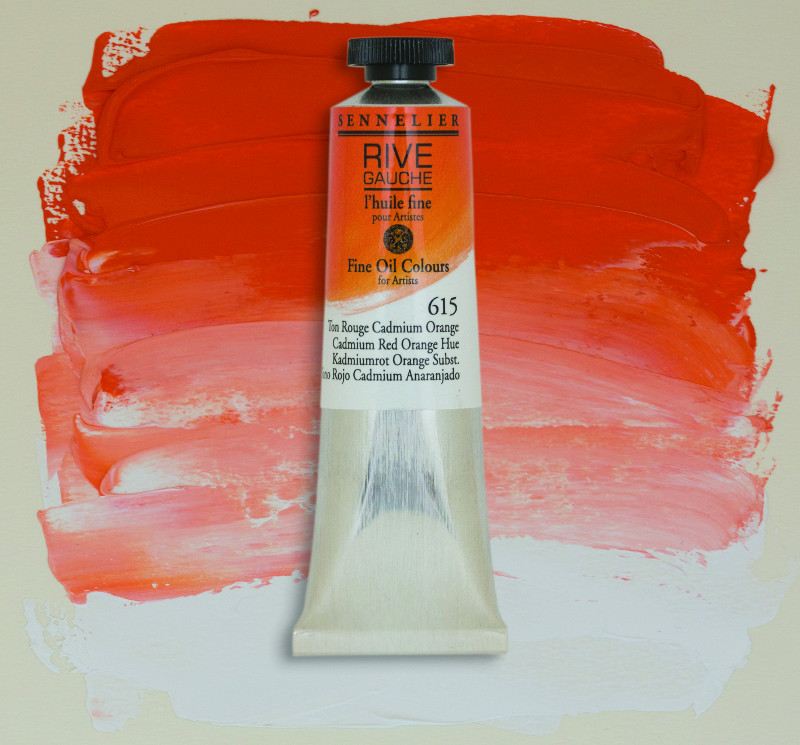 Image of Oljefärg Sennelier Rive Gauche 200ml  Cadmium Red Orange Hue 615 130332615 3046450765929