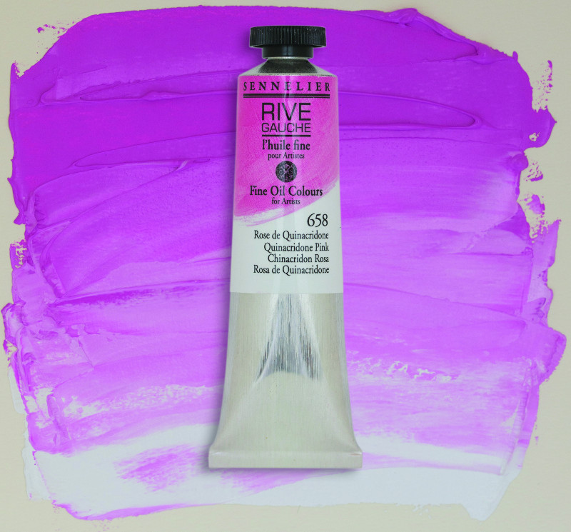 Image of Oljefärg Sennelier Rive Gauche 200ml  Quinacridone Pink 658 130332658 3046450765974