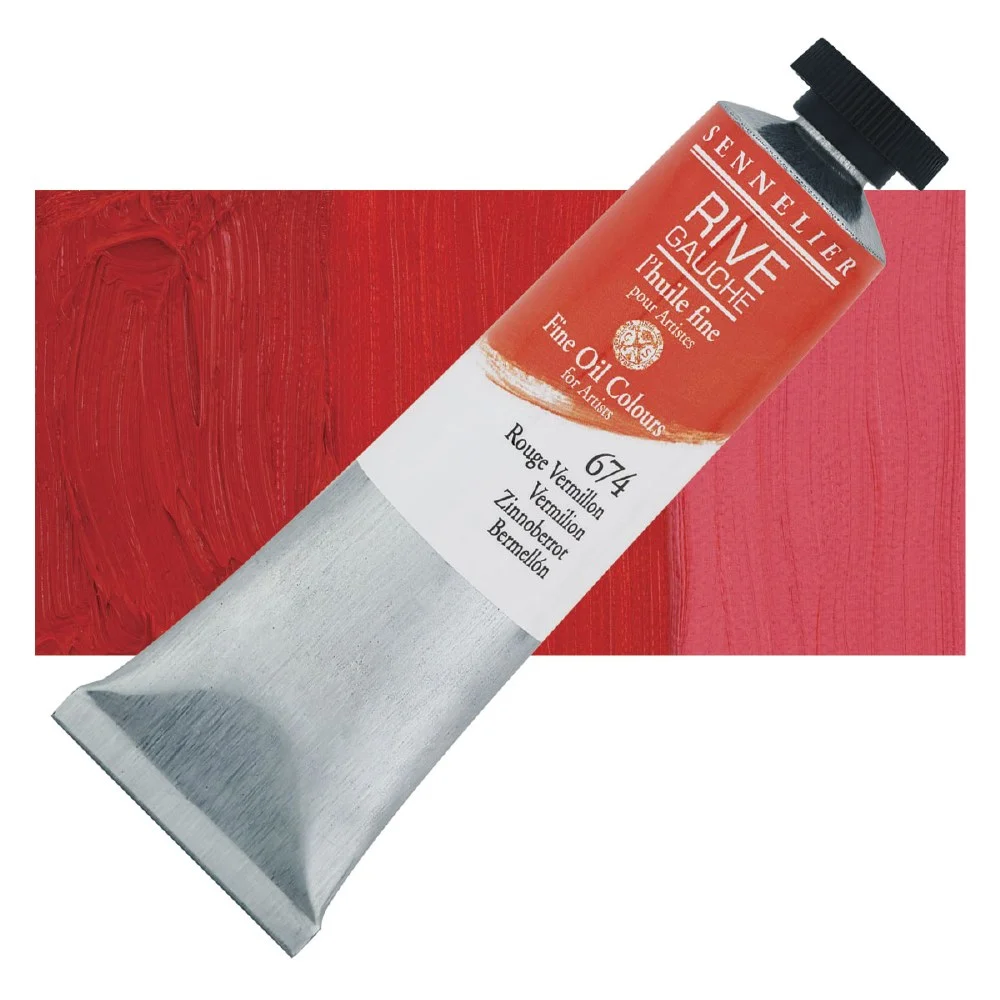 Image of Oljefärg Sennelier Rive Gauche 200ml  Vermilion 674 130332674 3046450765943