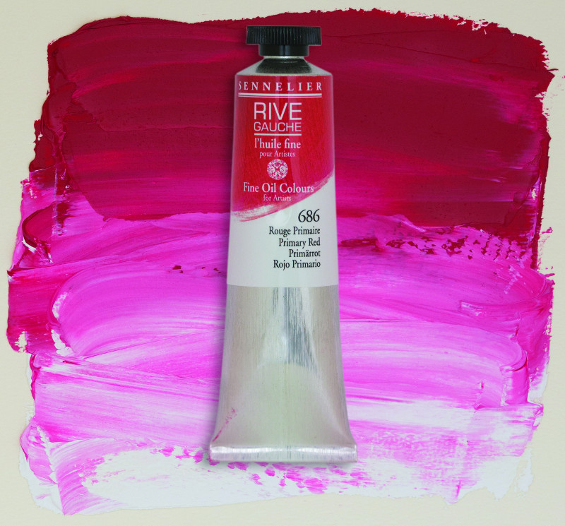Image of Oljefärg Sennelier Rive Gauche 200ml  Primary Red 686 130332686 3046450766001