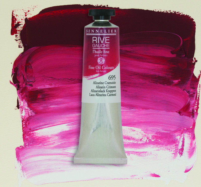 Image of Oljefärg Sennelier Rive Gauche 200ml  Alizarin Crimson 695 130332695 3046450766025