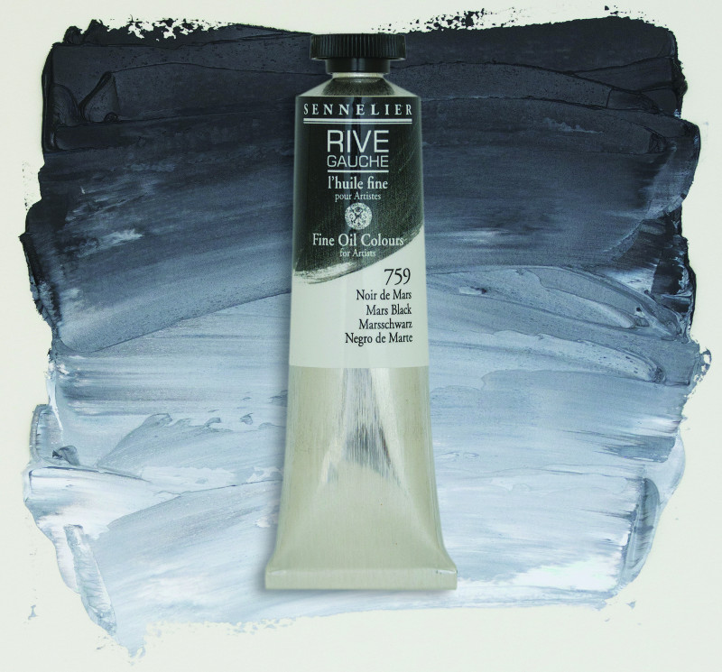 Image of Oljefärg Sennelier Rive Gauche 200ml  Mars Black 759 130332759 3046450766377